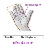 Hướng dẫn kiểm tra đi size tay với mẫu găng tay da cừu gnu01