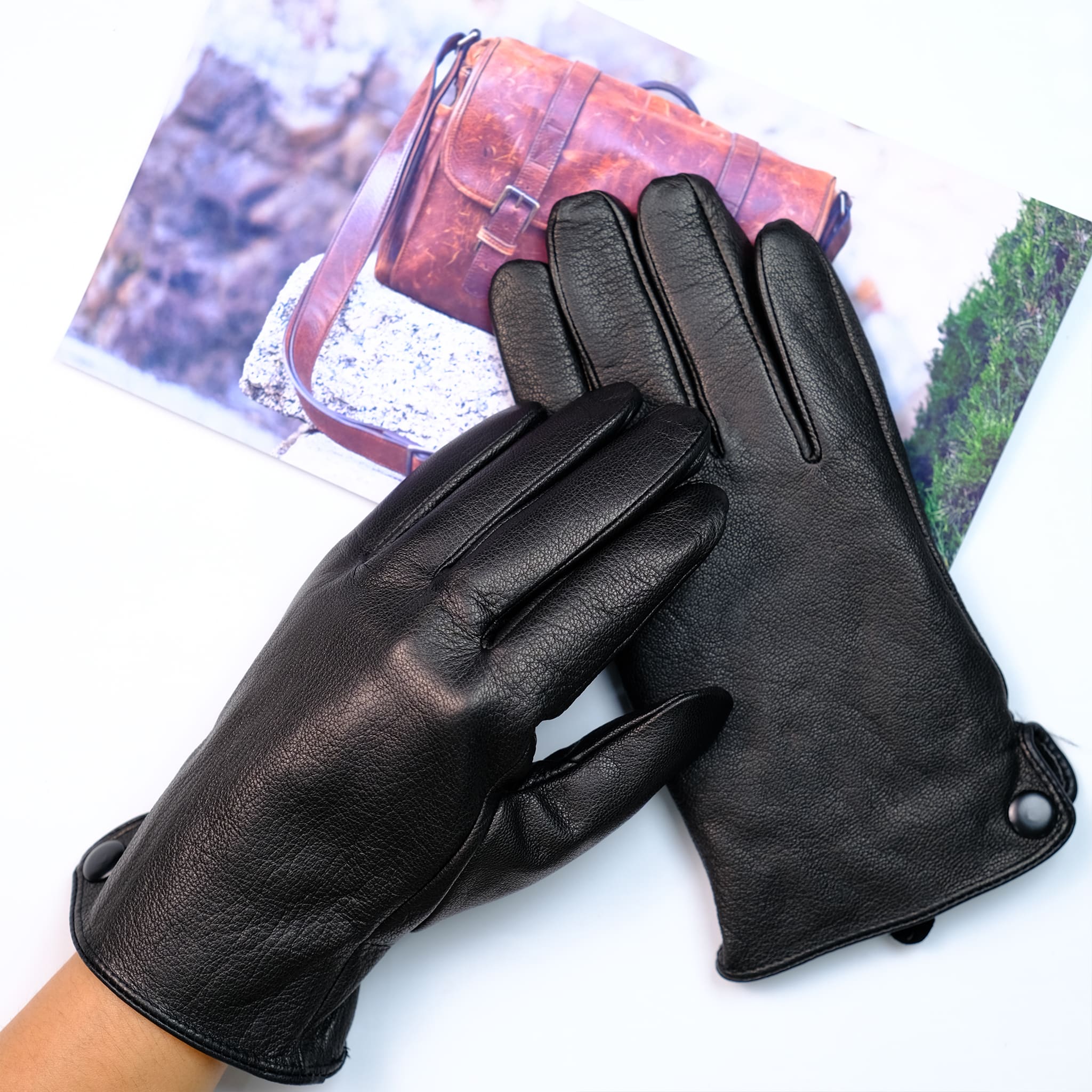 gang-tay-da-de-lot-long-giu-nhiet-2025-1 Găng được bo thun ôm mọi dáng tay dễ dàng sử dụng và phối đồ