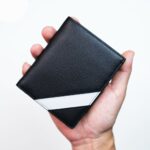 Ví đứng nam giới nhỏ gọn da bò thật vân Safiano cao cấp