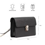 Clutch cầm tay cao cấp da bò thật vân togo sang trọng khoá số bảo mật