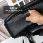 Chất liệu da bò hạt mềm mại đàn hồi với độ bền vượt trội cùng khả năng chống nước chống xước tốt