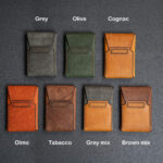 Bảng màu da Pueblo mẫu ví đựng tiền và thẻ mini khâu tay thủ công