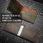 Ví có độ mở 180 độ để được nhiều tiền và thao tác dễ dàng hơn các dòng ví truyền thống